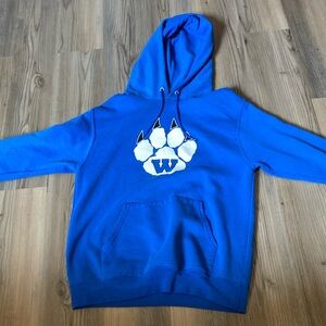 Blue Hoodie with Paw Print